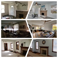 Before and after examples of interior renovations