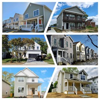 Before and after examples of new construction projects