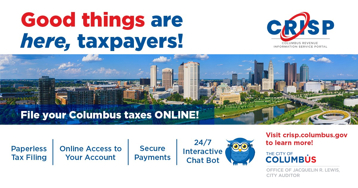 Image promoting the use of the CRISP e-filing portal