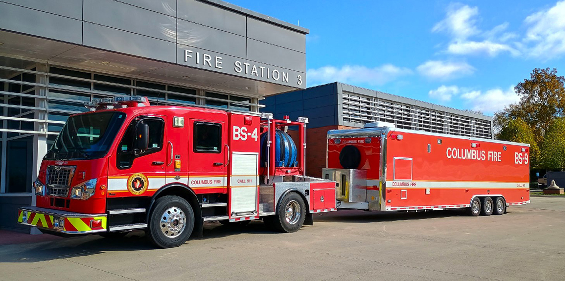 Fire Station 4 Red Fire Truck