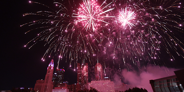 Picture of Fireworks over the City of Columbus