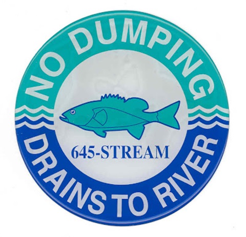 No Dumping - Drains to River