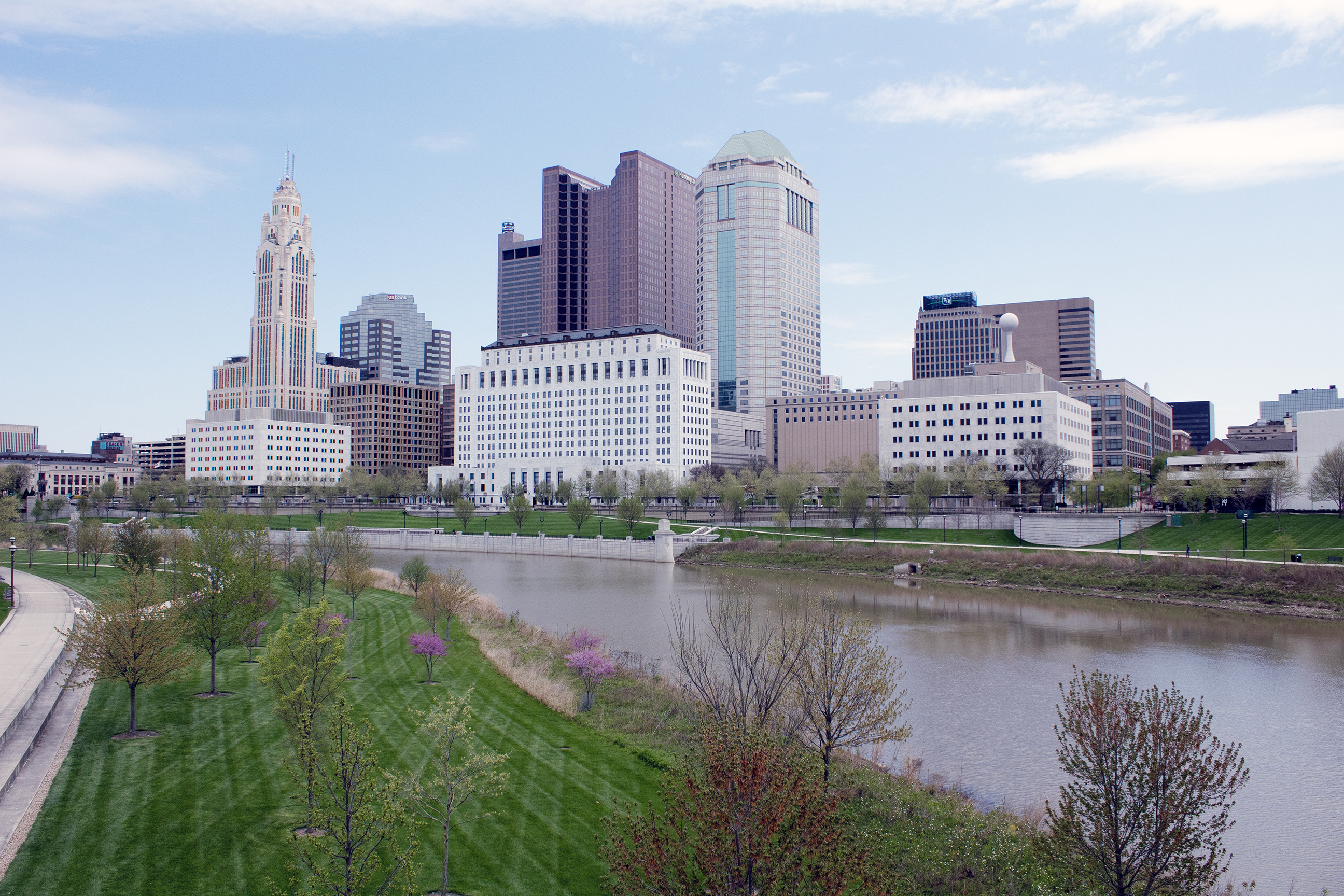 The Columbus cityscape