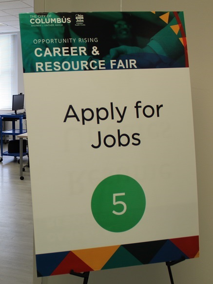 A Career & Resources Fair Poster that says 